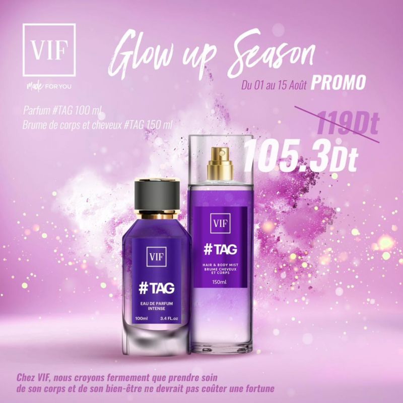 Pack Parfum #TAG 100ml - Brume cheveux et corps #TAG 150 ml