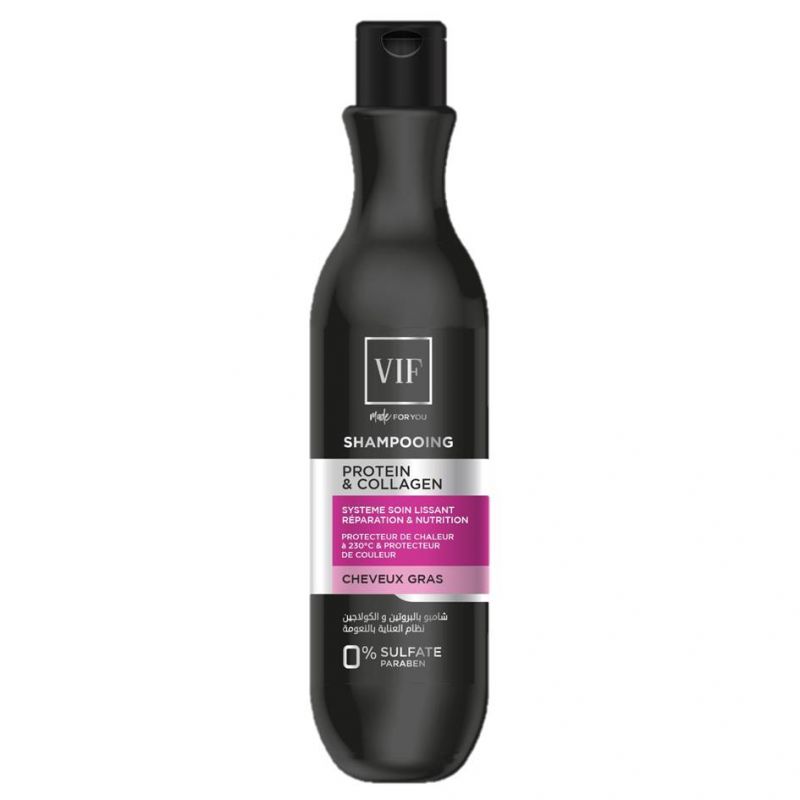 Shampoing Protein&Collagen Cheveux Gras 500 ml
