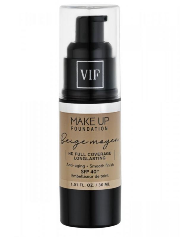 Fond de teint beige moyen