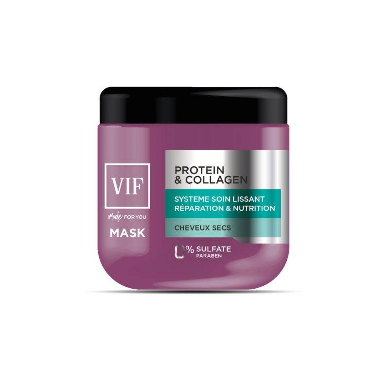 Masque Protein&Collagen Cheveux Secs 500 ml